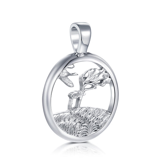 Anhänger "Windflüchter mit Kranich"