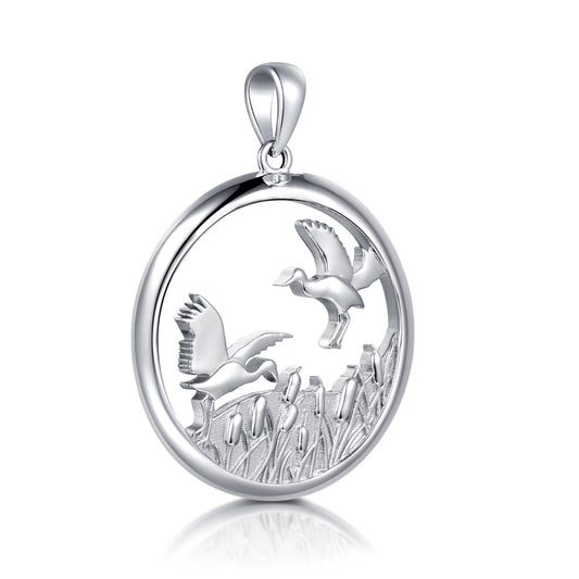 Anhänger aus 925er Silber – Tanz der Kraniche