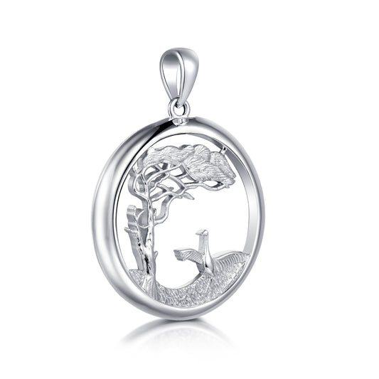 Anhänger Küstenzauber - Windflüchter mit Kranich