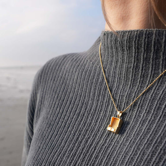 Strandkorb - Verlangen nach Meer - Gold