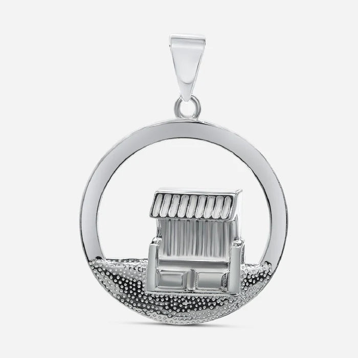 Strandkorb Rund - Silber