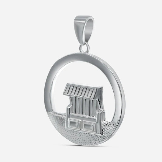 Strandkorb Rund - Silber