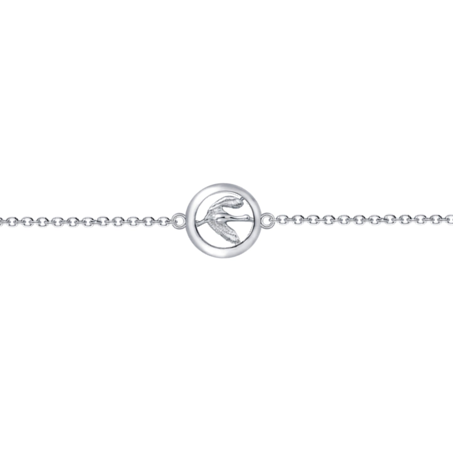 Armband aus 925er Silber – Fliegender Kranich