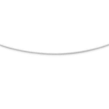 Kette "Schlange 2.0" rhodiniert 1,2 mm