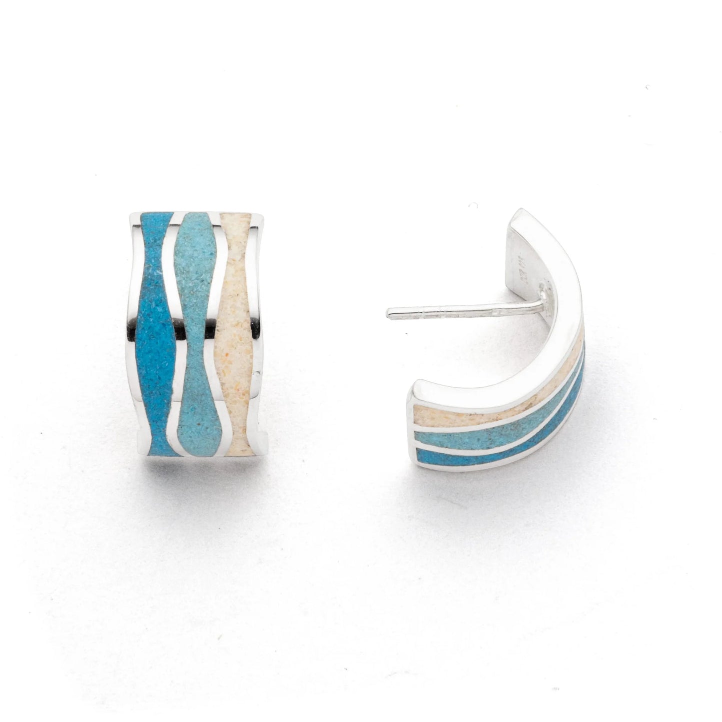 DUR Halbcreole "Welle" Strandsand/Steinsand blau